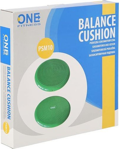 Disk balancues sensomotorik One Fitness PSM10, 35cm, për ushtrime edhe reabilitim, jeshil