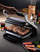 Grill elektrik Tefal OptiGrill+ GC712D, sipërfaqe jo ngjitëse, inox, gri