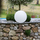 Llambë dekorative kopshti LED Globe Light, 8W, 285mm, e bardhë