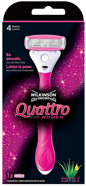 Brisk rroje për femra Wilkinson Sword Quattro for Women, rozë