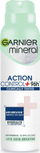 Sprej antiperspirant Garnier Mineral Action Control Plus 96H, për gra, 150ml