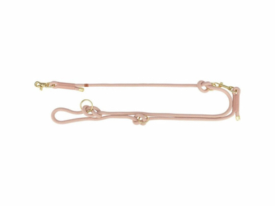 Set qafore dhe zinxhir Trixie Soft Rope, i rregullueshëm, 200x1.3cm, rozë