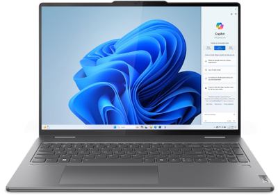 Laptop конвертибилен Lenovo Yoga 7i 2 во 1, 16\", Intel Core Ultra 7, 16GB RAM, сив