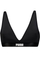 Rroba banje PUMA Padded Triangle Top, dekolte V e thellë, rripa kryq, e zezë