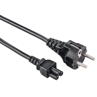Kabllo furnizuese Hama, 3 pin 1.5m, e tokëzuar, e zezë