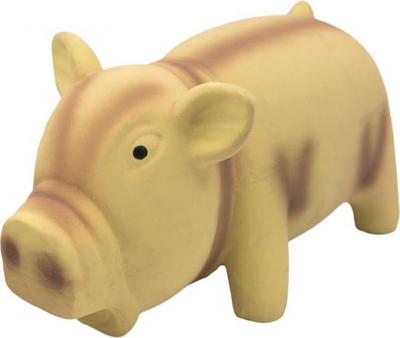 Lodër për qen Barry King Pig, latex, me zë, 15 cm, bezhë