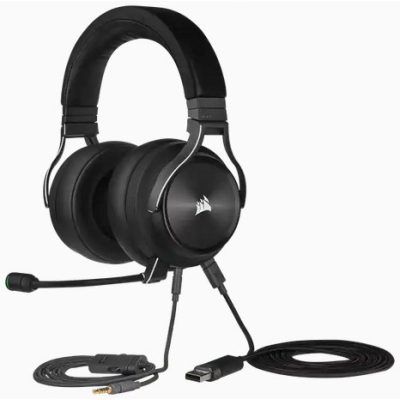 Гејминг слушалки Corsair Virtuoso RGB XT, безжични, Dolby Atmos, црни