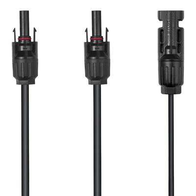 Kabllo solare paralele EcoFlow 661290, për panele diellore, plastike, e zezë