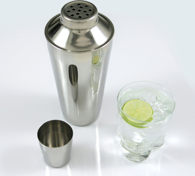 Shaker për koktejl KingHoff KH-1239, 500 ml, çelik inox, argjendtë