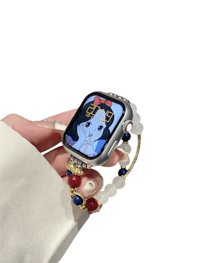Rripa për Apple Watch 42/44/45/49 mm me Gurë Dekorativë 10079