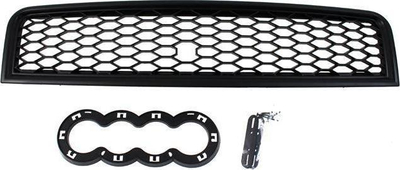Grilë e përparme MTuning Audi A4 B6 RS Style, plastike ABS, 2000-2004, e zezë