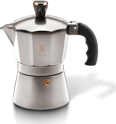 Xhezve espresso Berlinger Haus Moonlight Edition, 3 filxhanë, gri