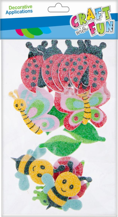 Sticker shkumëze dekorative Craft with Fun CF Decor EVA Animals, set 14 copë, shumëngjyrëshe