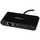 HUB USB StarTech 3 porta USB-C në USB-A, Gigabit Ethernet, Power Delivery 60W, i zi