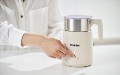 Mikser qumështi me induksion Severin SM 3589, 400 ml, 550 W, bezhë