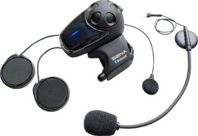 Kufje moto me Bluetooth Sena SMH10, interkom, ngjyrë e zezë