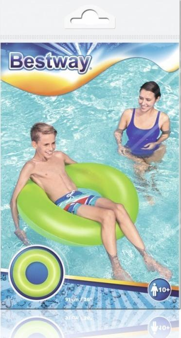 Rreth noti Bestway Swimming Ring, 91 cm, neon jeshil