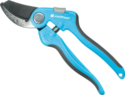 Gërshërë krasitjeje Cellfast C40-415G Ideal, mekanizëm anvil, diametër prerjeje 16 mm, blu