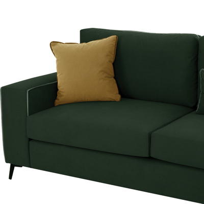 Kënd divan DIVA HM3254.17R, kënd i djathtë, 290x235 cm, pëlhurë kundër ujit, jeshile cypress