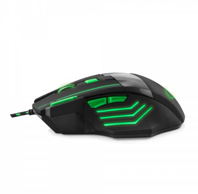 Maus Esperanza EGM201G, Gaming, USB Type-A, i gjelbër / i zi
