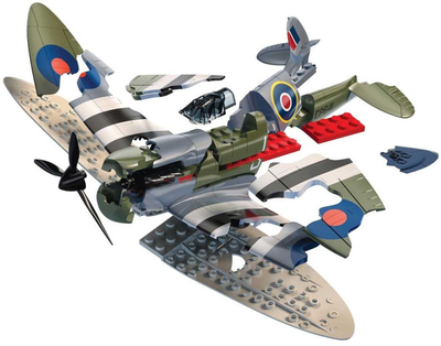 Model avion Airfix QUICKBUILD D-Day Spitfire, miniaturë, shumëngjyrësh