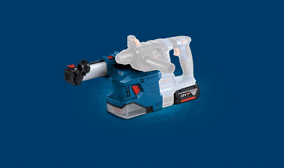 Çekiç rrotullues Bosch GBH 18V-22, SDS Plus, pa kabllo, pa bateri, blu