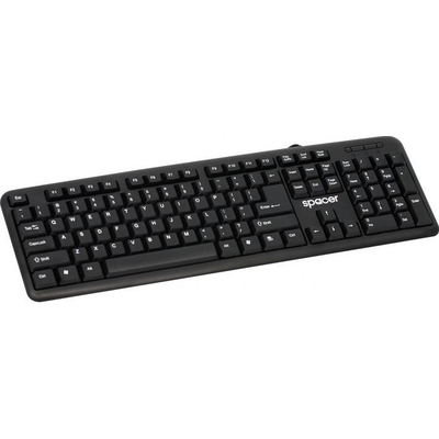Tastierë Spacer SPKB-520, me kabllo, USB, e zezë