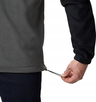 Xhaketë fleece për burra Columbia Steens Mountain Half Zip, poliestër, masa M, e zezë me gri