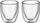 Set gotash espresso WMF Kult, xham me mure të dyfishta, 2 copë, transparent