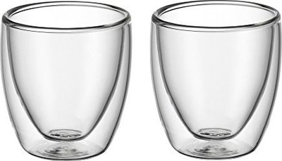 Set gotash espresso WMF Kult, xham me mure të dyfishta, 2 copë, transparent