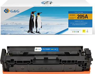 Toner G&amp;G NT-PH205Y, zëvendësues 205A, i verdhë