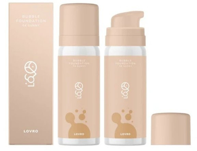 Pudër lënguese Lovro LOVRO Bubble Foundation 04 Sunny, formulë ndriçuese, 50ml