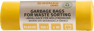 Qese plehrash Donau ECO, 120L, 10 copë, të verdha