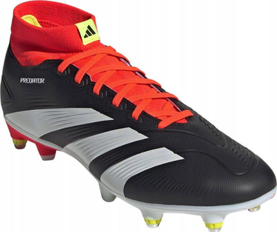Këpucë futbolli Adidas Predator League SG M IG7741, me vida, për bar të butë, të zeza, të kuqe edhe të bardha