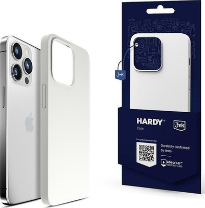 Maskë mbrojtëse 3MK Hardy Case për iPhone 13 Pro Max 6.7", MagSafe, silver white