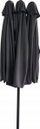 Çadër kopshti Garden Parasol Tourist, 460x270cm, palosëse me rrotë, gri