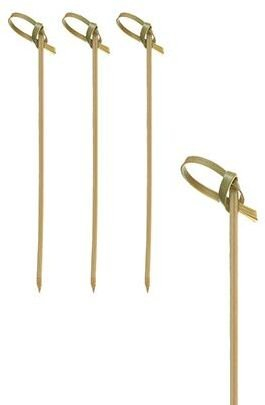 Shkopinj finger food PAPSTAR Knot, bambu, 6 cm, natyral