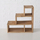 Raft lulesh Boltze Wooden Shelf, dru bredh kinez, 38x38x15 cm, ngjyrë natyrale