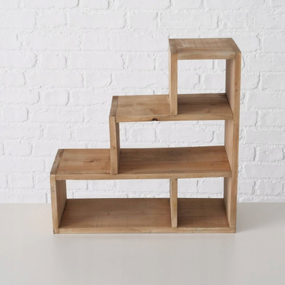Raft lulesh Boltze Wooden Shelf, dru bredh kinez, 38x38x15 cm, ngjyrë natyrale