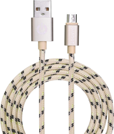 Kabllo USB Garbot C-05-10194, USB A me microUSB, 1 m, ngjyrë gold