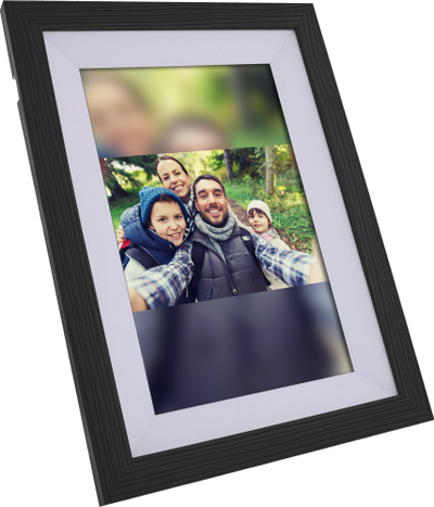 Kornizë dixhitale InLine WiFRAME 2, 10.1" IPS me prekje, WiFi Frameo, pamje druri e zezë