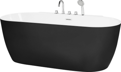 Kadë e lirë ROTSO 1700 x 800 mm, akrilike, ovale, bardh e zi