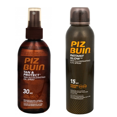 Set sprej mbrojtës ndaj diellit & vaj për nxirje Piz Buin, 150 ml + 150 ml