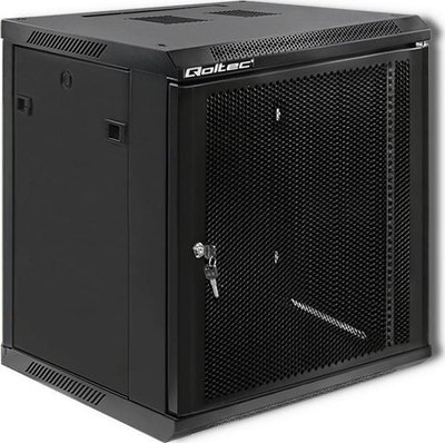 Kabinet RACK Qoltec 19", 12U, 600 x 600 x 635 mm, ngjyrë e zezë
