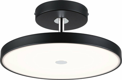 Lampë tavani Paulmann Hildor LED, 40cm, 3-step dimming, e zezë matt