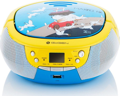 Radio portative GoGEN MAXI, USB AUX, me mikrofon karaoke, blu