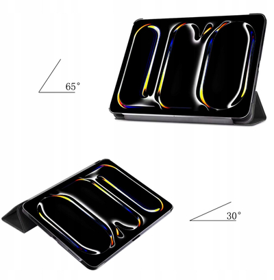 Mbulesë smart STRADO për iPad Pro 13 2024 Gen 5, me qëndrim, e zezë