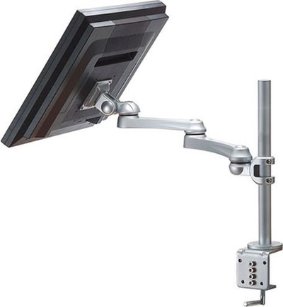 Krah monitori ROLINE LCD Arm Support Pole 4G, për në tavolinë, VESA 75x75 100x100, ngjyrë argjendtë