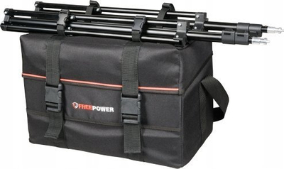 Çantë studio FreePower, me ndarje mrena, me rrip shpatulle, ngjyrë e zezë
