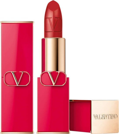 Buzëkuq Valentino Rosso Satin, efekt satin, i rimbushshëm, e kuqe
